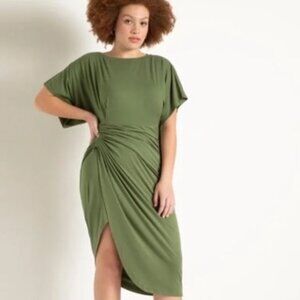 Eloquii Ruched Jersey Dress REALLY SOFT